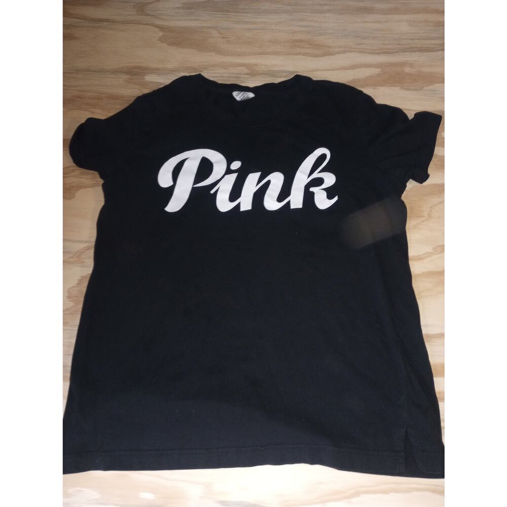 2/$25 Pink Short‎ Sleeve Shirt Medium Black